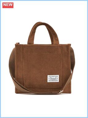 Corduroy Tote Bag Small Vintage Crossbody Square Handbag Everyday Mini Shoulder